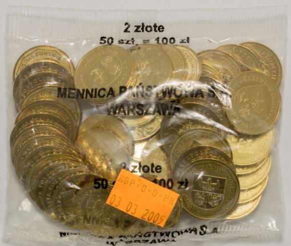 2 zł 2005 Województwo Warmińsko - Mazurskie 50 sztuk worek menniczy (1)