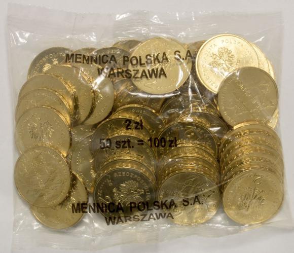 2 zł 2008 65 rocznica powstania w Getcie Warszawskim 50 sztuk worek menniczy (1)