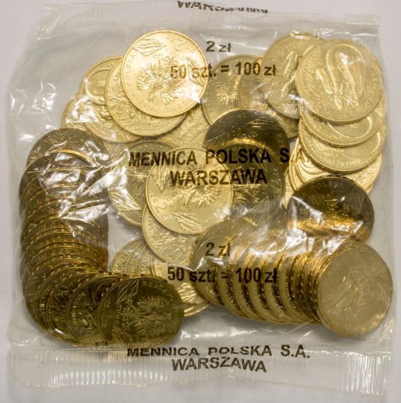 2 zł 2009 Jaszczurka Zielona 50 sztuk worek menniczy (1)