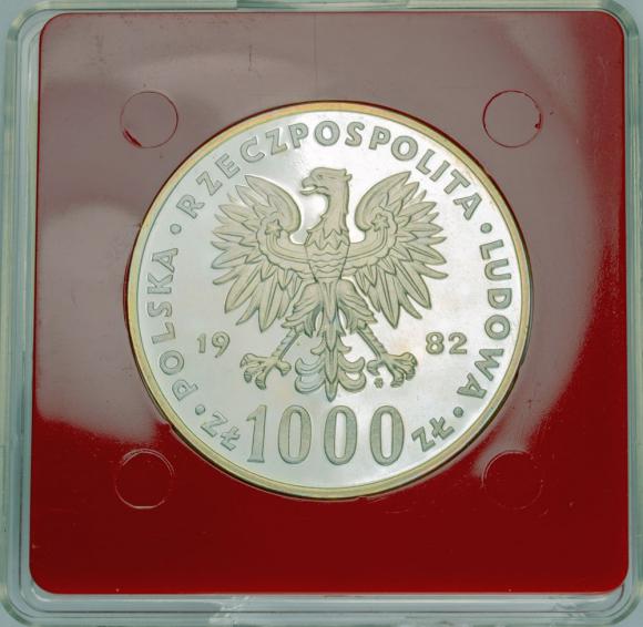 1000 zł 1982 Jan Paweł II próba srebro (2)