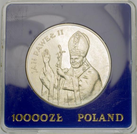 10000 zł 1987 Jan Paweł II srebro (1)