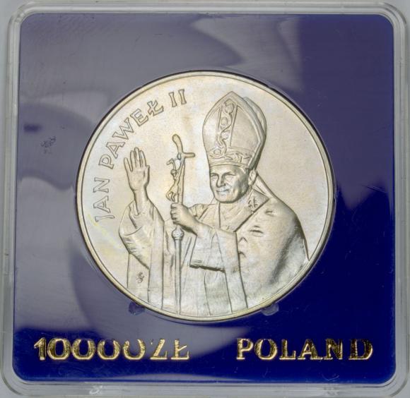 10000 zł 1987 Jan Paweł II srebro (1)