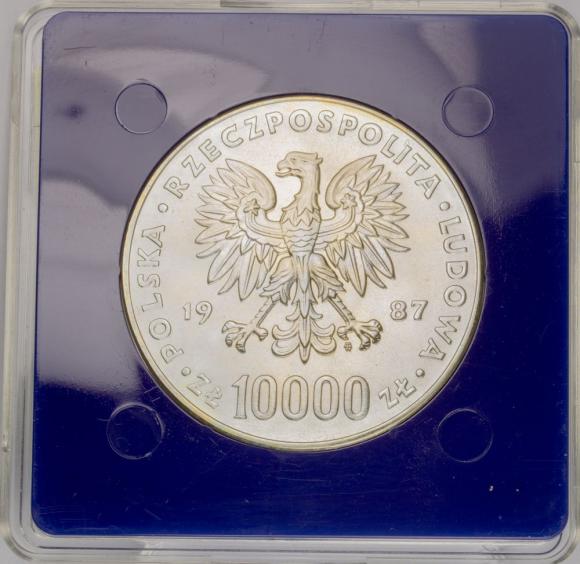 10000 zł 1987 Jan Paweł II srebro (2)