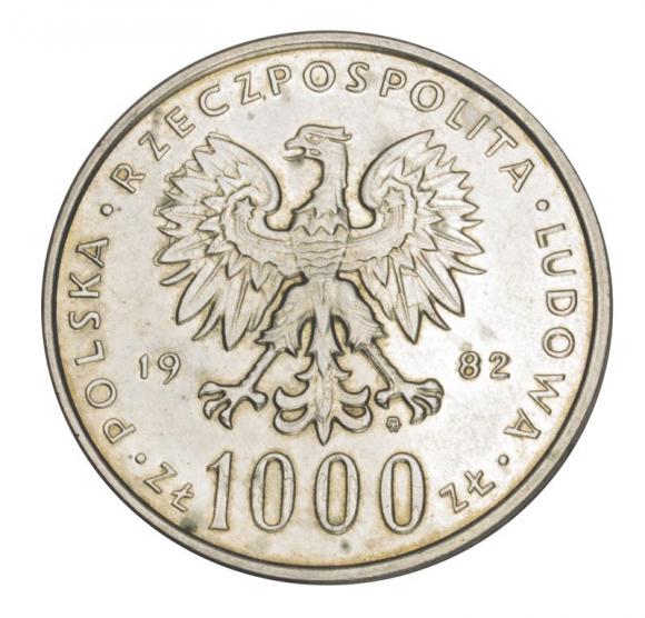 1000 zł 1982 Jan Paweł II srebro (2)