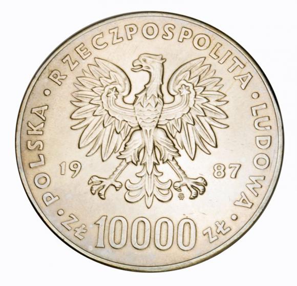 10000 zł 1987 Jan Paweł II srebro (2)