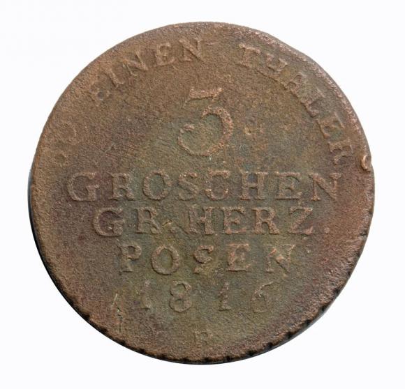 3 grosze 1816 B Wielkie Księstwo Poznańskie (1)