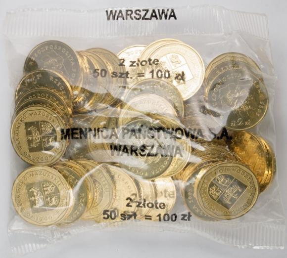 2 zł 2005 Województwo Warmińsko - Mazurskie 50 sztuk worek menniczy (1)