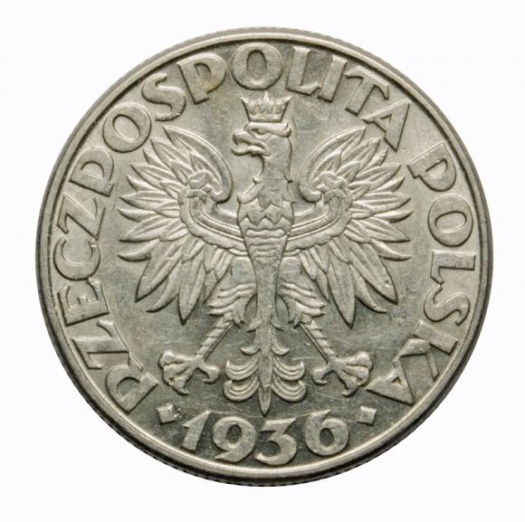 2 złote 1936 Żaglowiec II RP Warszawa (2)