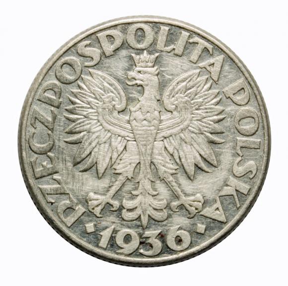 2 złote 1936 Żaglowiec II RP Warszawa (2)