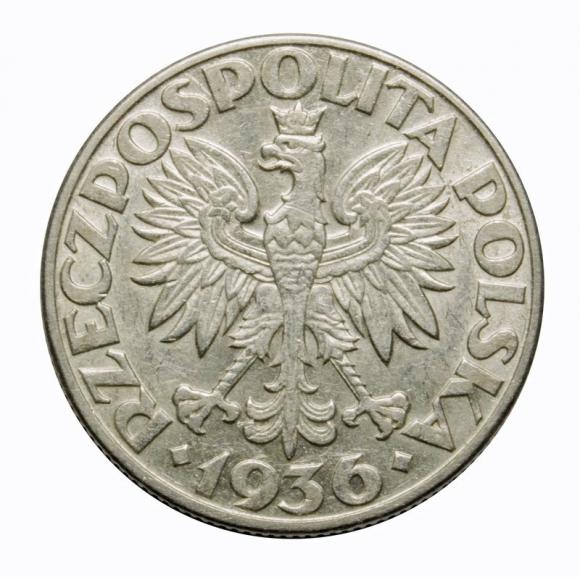2 złote 1936 Żaglowiec II RP Warszawa (2)