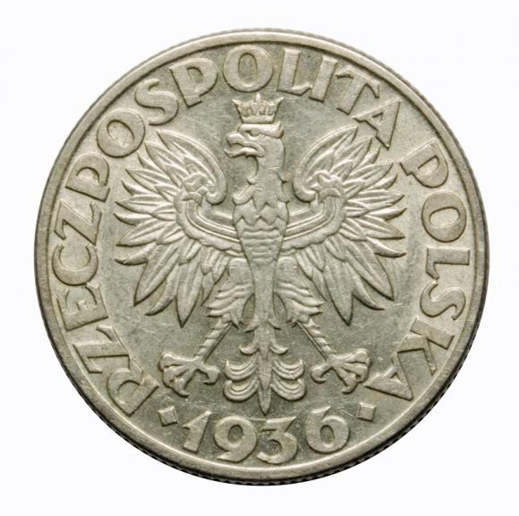 2 złote 1936 Żaglowiec II RP Warszawa (2)