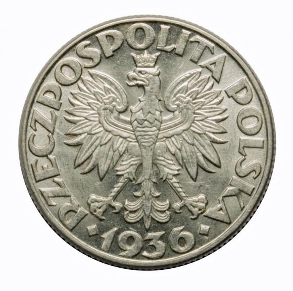 2 złote 1936 Żaglowiec II RP Warszawa (2)