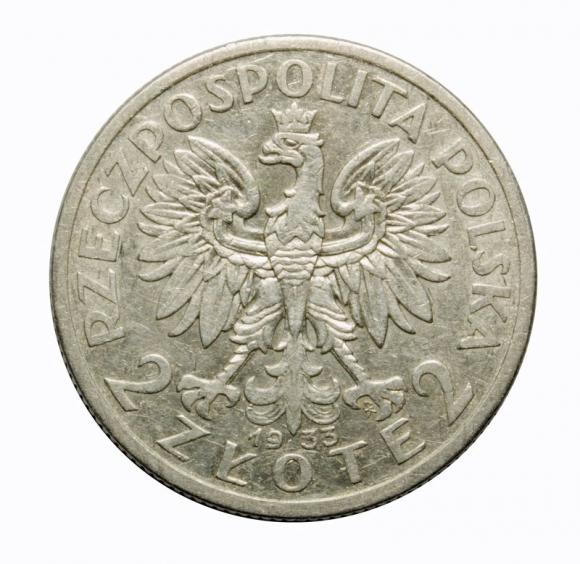 2 złote 1933 Głowa kobiety II RP Warszawa (2)