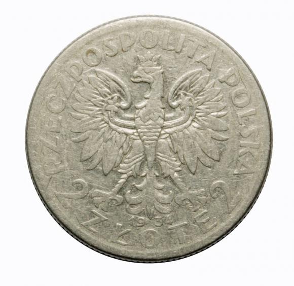 2 złote 1934 Głowa kobiety II RP Warszawa (2)
