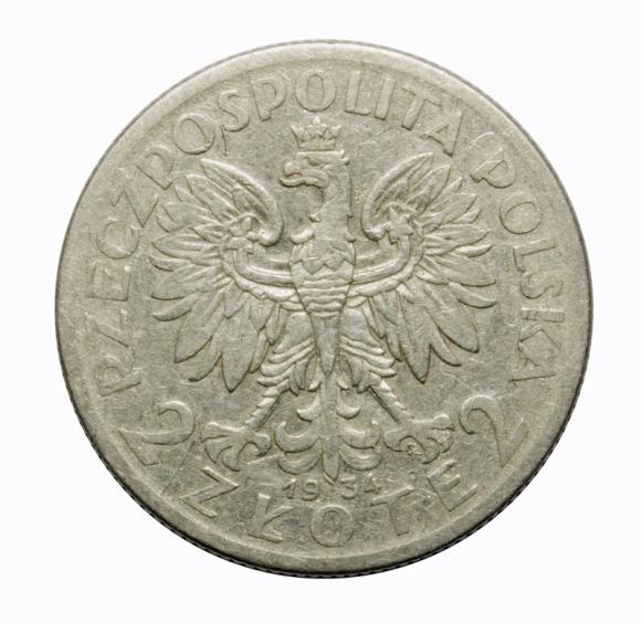 2 złote 1934 Głowa kobiety II RP Warszawa (2)