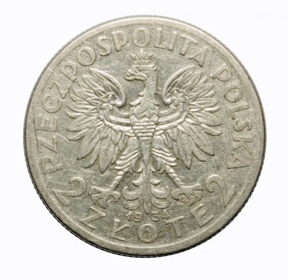 2 złote 1934 Głowa kobiety II RP Warszawa (2)