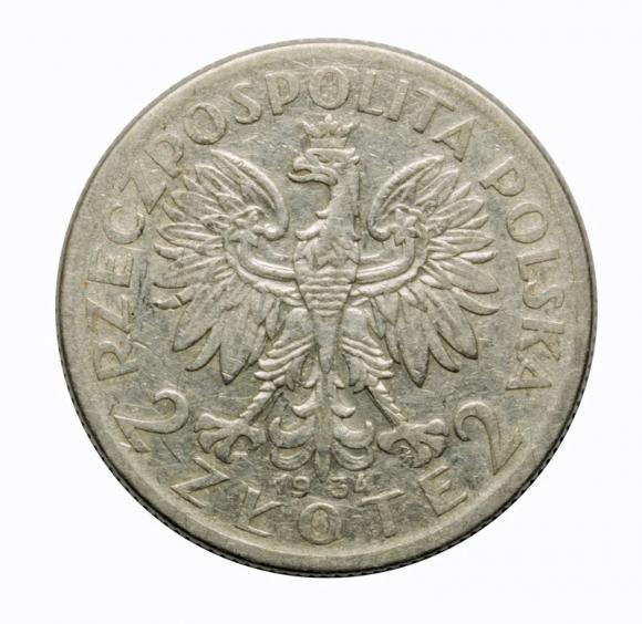 2 złote 1934 Głowa kobiety II RP Warszawa (2)