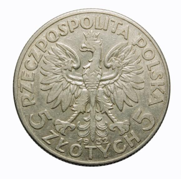 5 złotych 1932 Głowa kobiety II RP Londyn (2)