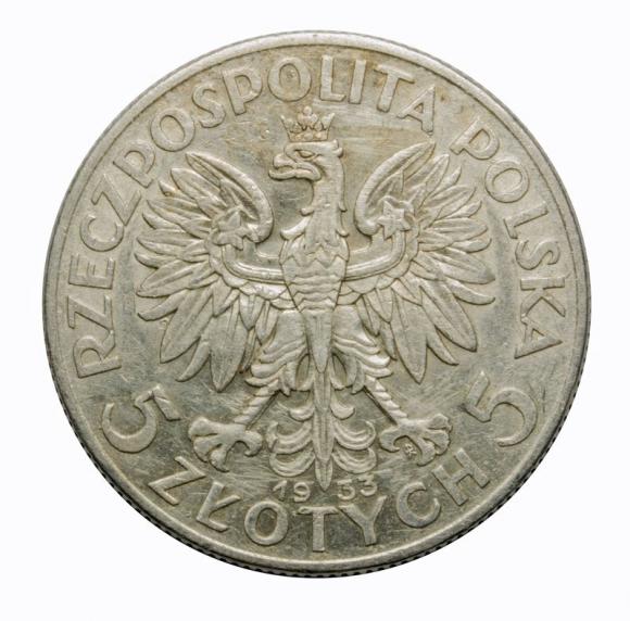 5 złotych 1933 Głowa kobiety II RP Warszawa (2)