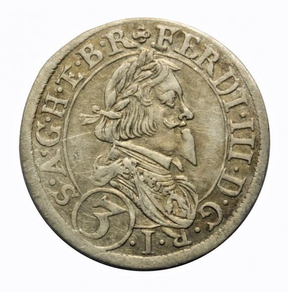 3 krajcary 1638 Ferdynand II Habsburg Austria Sankt Veit (1)