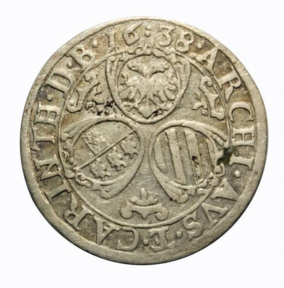 3 krajcary 1638 Ferdynand II Habsburg Austria Sankt Veit (2)