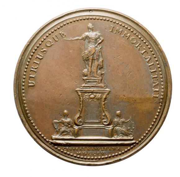 Medal Stanisław Leszczyński Pomnik w Nancy 1755 (2)
