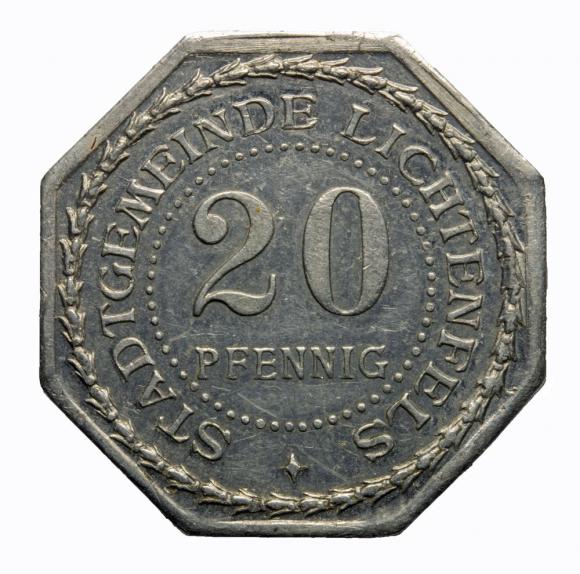 20 fenigów Lichtenfels Bawaria Zamek Banz (1)