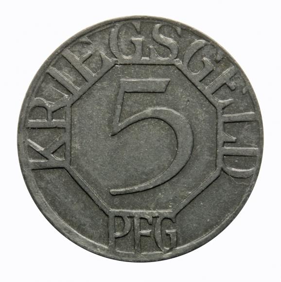 5 fenigów 1917 Dortmund Westfalia (1)