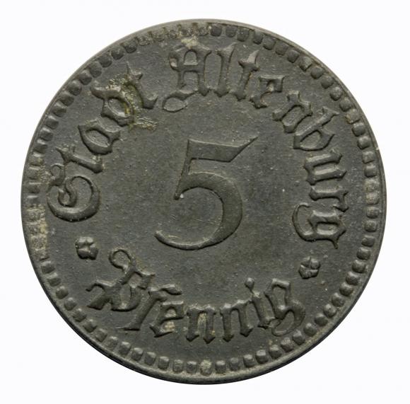 5 fenigów 1920 Altenburg Saksonia (1)