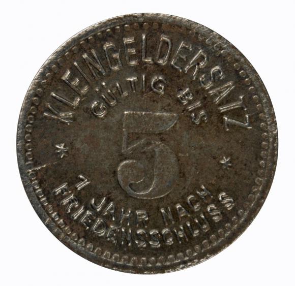 5 fenigów 1918 Meuselwitz Saksonia (1)