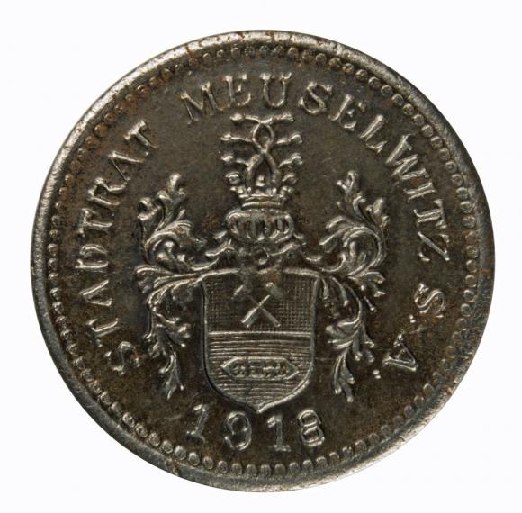 10 fenigów 1918 Meuselwitz Saksonia (2)
