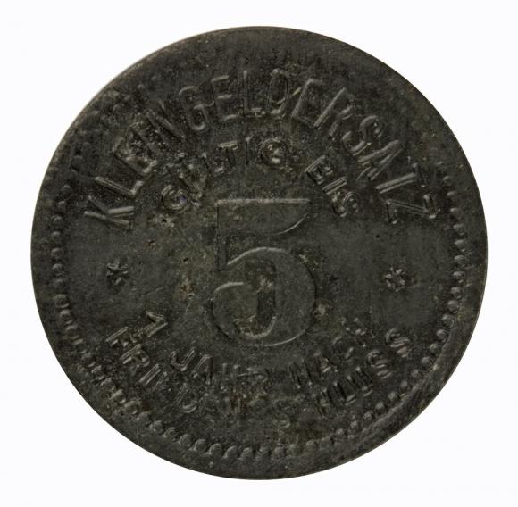 5 fenigów 1918 Meuselwitz Saksonia (1)