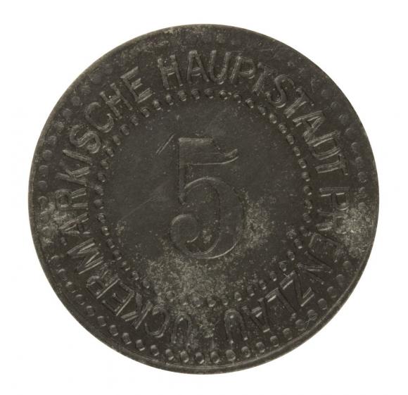 5 fenigów 1917 Prenzlau Brandenburgia (1)