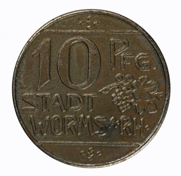 10 fenigów 1918 Worms Hesja (1)