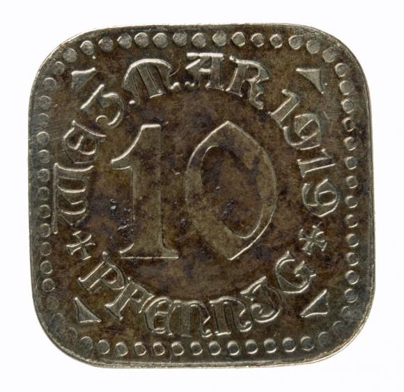 10 fenigów 1919 Weimar Saksonia (1)