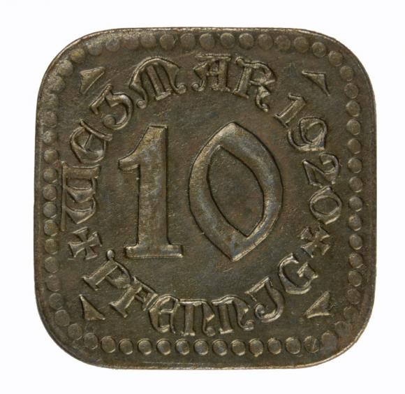 10 fenigów 1920 Weimar Saksonia (1)