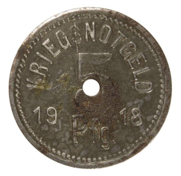 5 fenigów 1918 Apolda Saksonia (1)