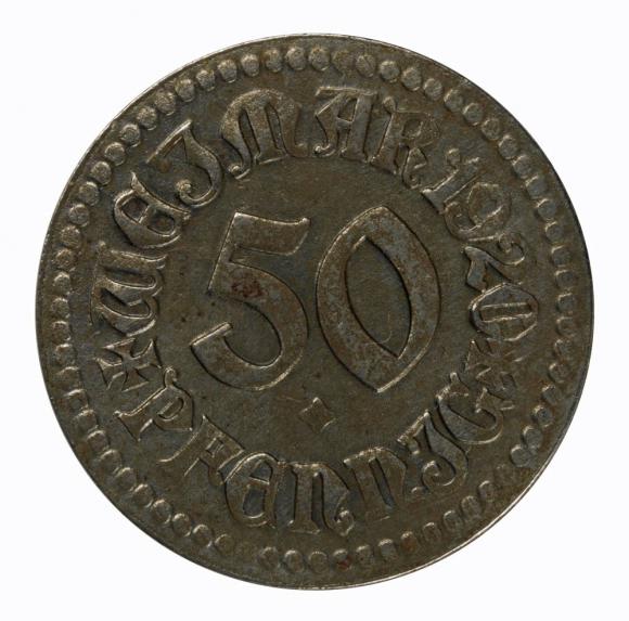 50 fenigów 1920 Weimar Saksonia (1)
