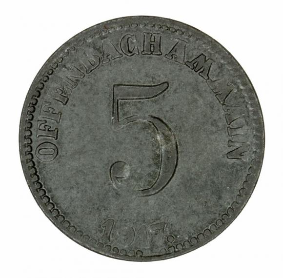 5 fenigów 1917 Offenbach Hesja (1)