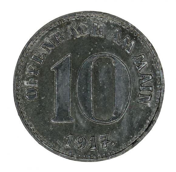 10 fenigów 1917 Offenbach Hesja (1)