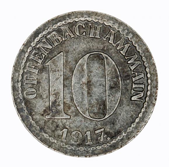 10 fenigów 1917 Offenbach Hesja (1)