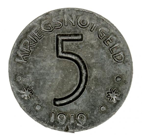 5 fenigów 1919 Hersfeld Hesja (1)