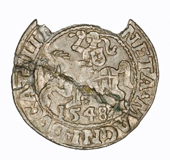 Półgrosz 1548 Zygmunt II August Wilno (1)