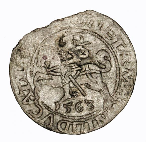 Półgrosz 1563 Zygmunt II August Wilno (1)