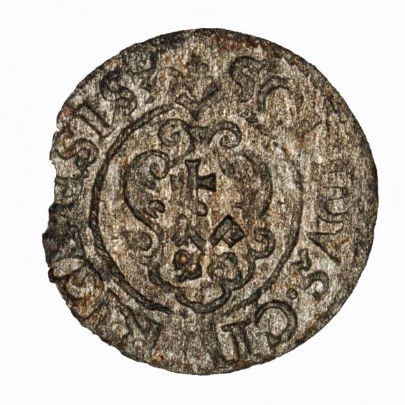 Szeląg 1630 Gustaw II Adolf Ryga (2)