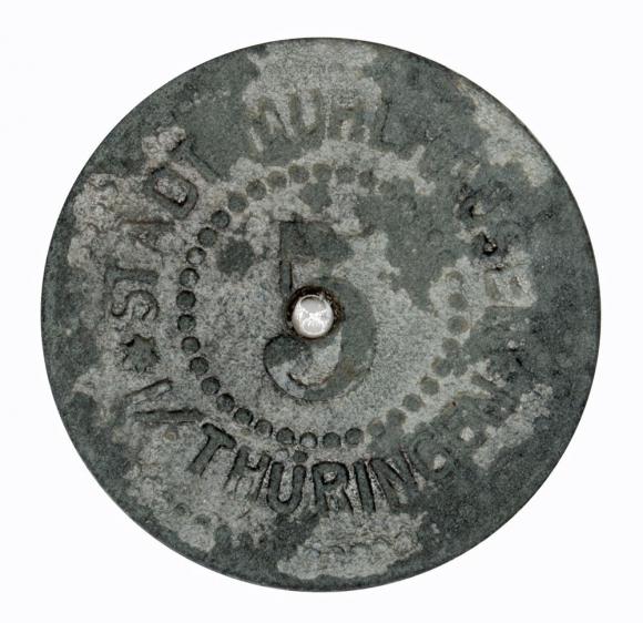5 fenigów 1917 Muhlhausen Saksonia (1)