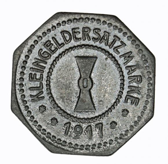 5 fenigów 1917 Muhlhausen Saksonia (2)