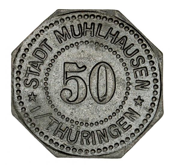 50 fenigów 1917 Muhlhausen Saksonia (1)