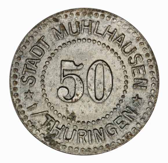 50 fenigów 1917 Muhlhausen Saksonia (1)
