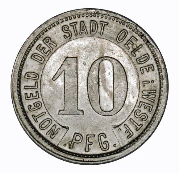 10 fenigów 1921 Oelde Westfalia (1)